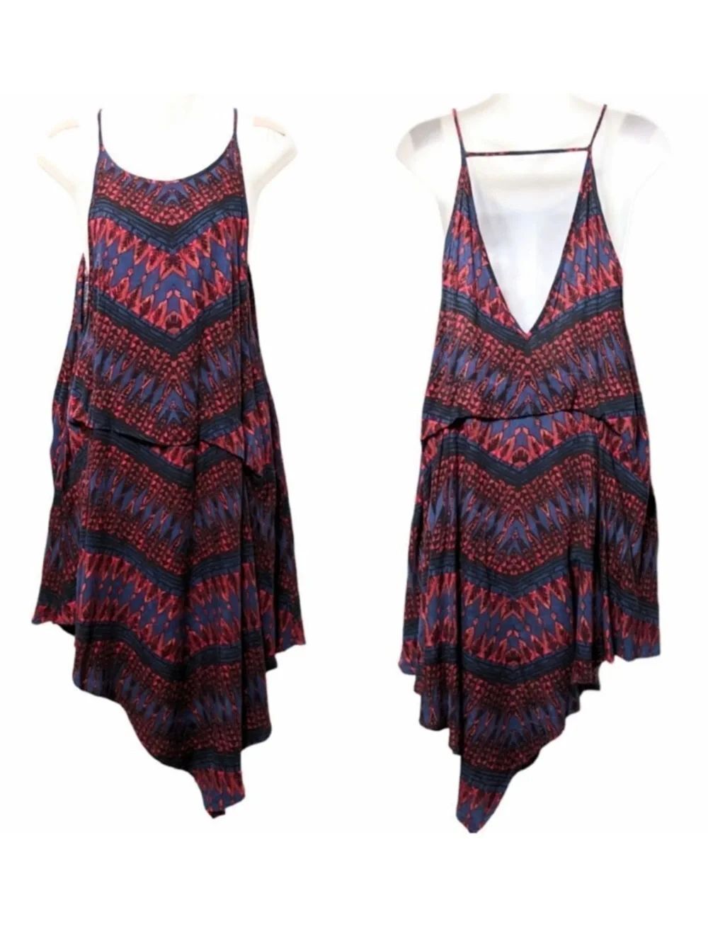 FREE PEOPLE Strappy Asymmetrical Hem Dress S
